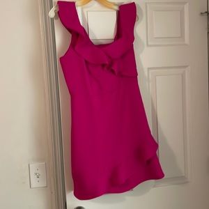 Pink Express Dress with Ruffle